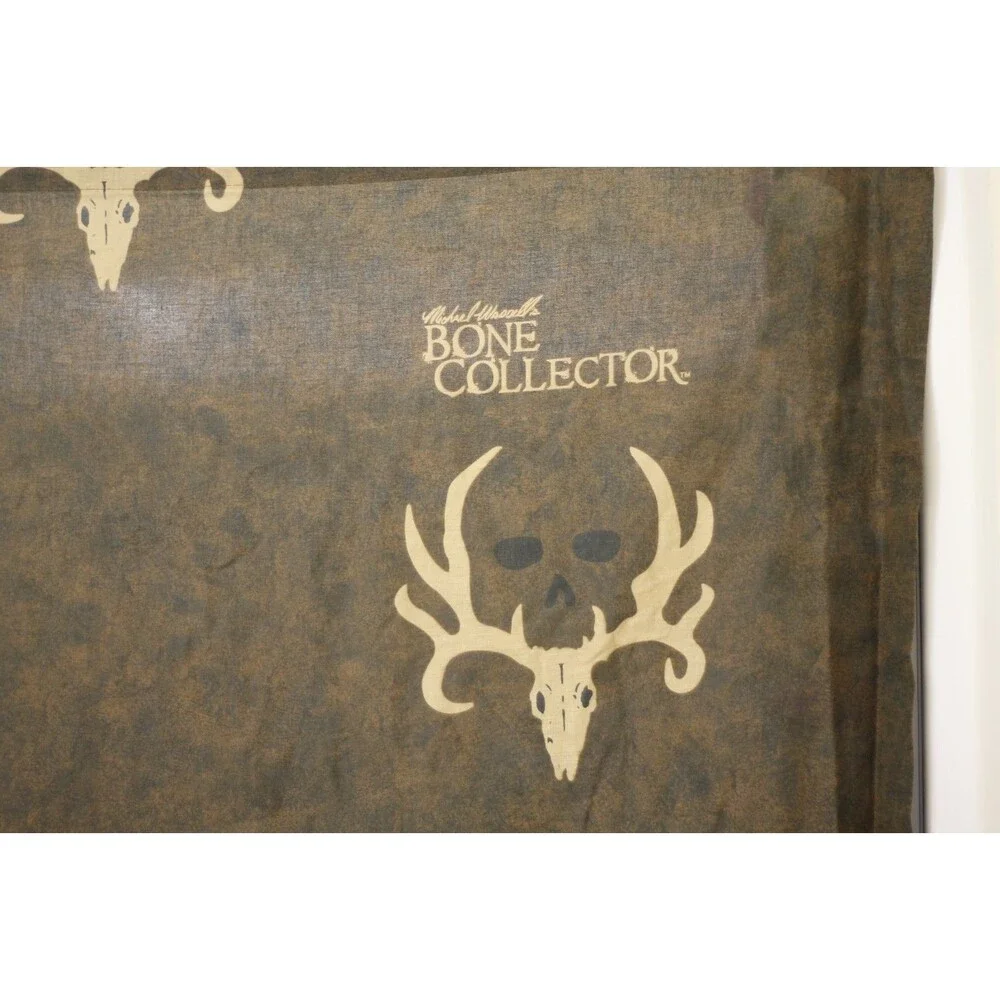 Bone Collector Shower Curtain, Antler Logo Michael Waddell